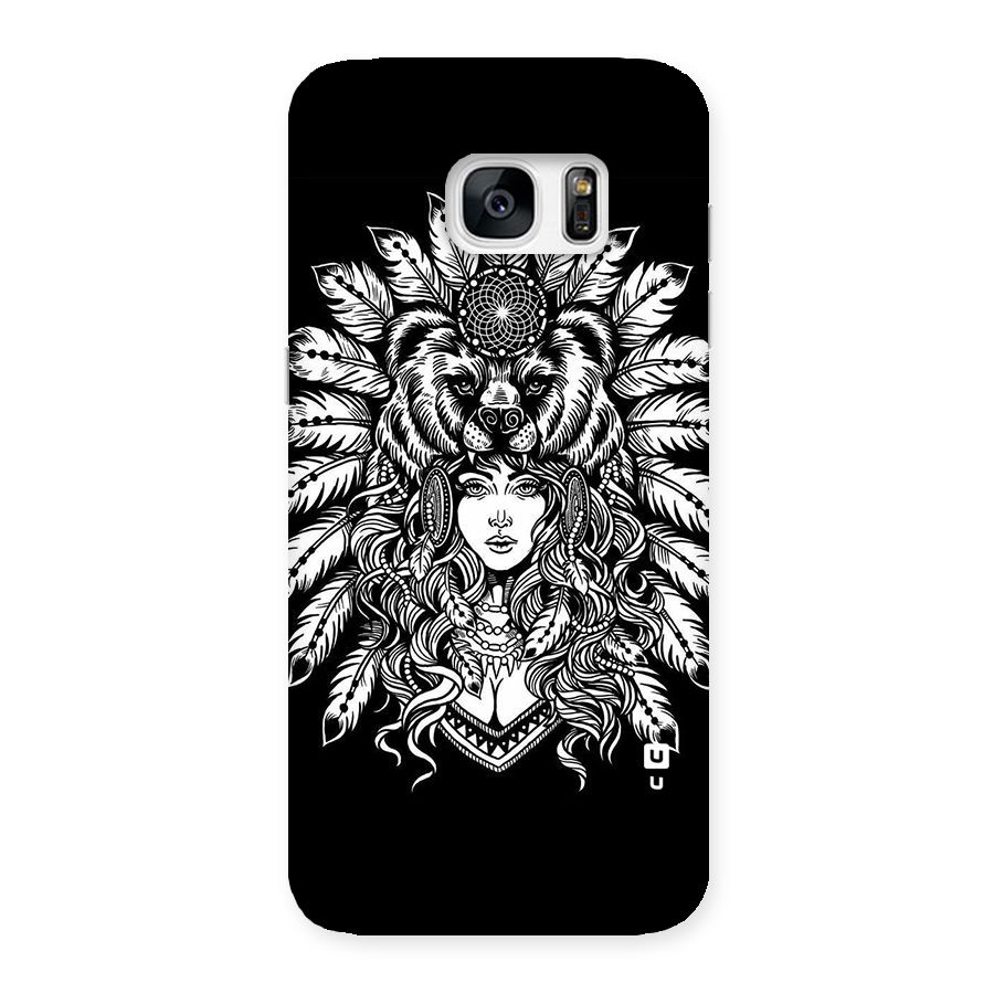 Girl Pattern Art Back Case for Galaxy S7 Edge