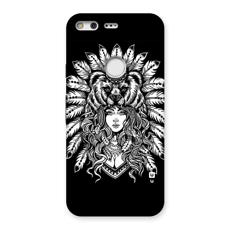 Girl Pattern Art Back Case for Google Pixel