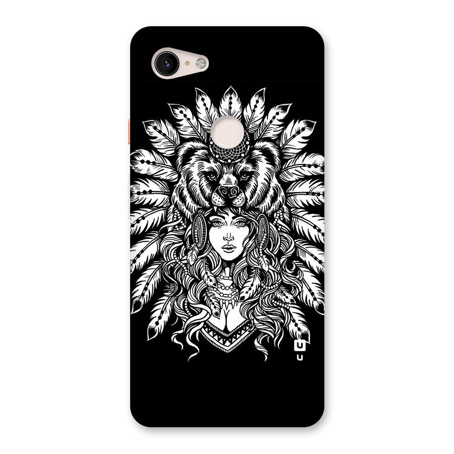 Girl Pattern Art Back Case for Google Pixel 3 XL