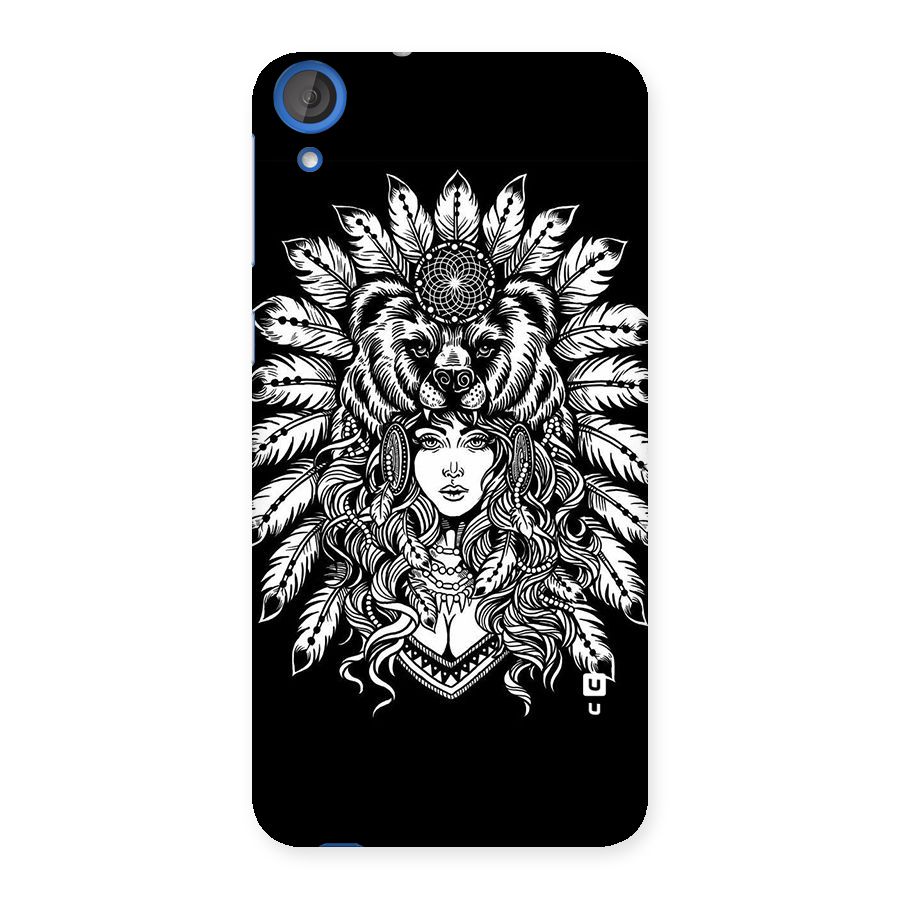 Girl Pattern Art Back Case for HTC Desire 820