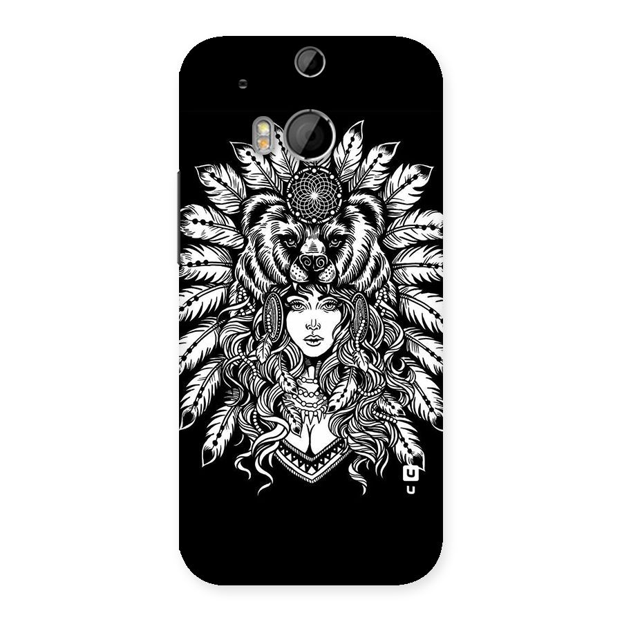 Girl Pattern Art Back Case for HTC One M8