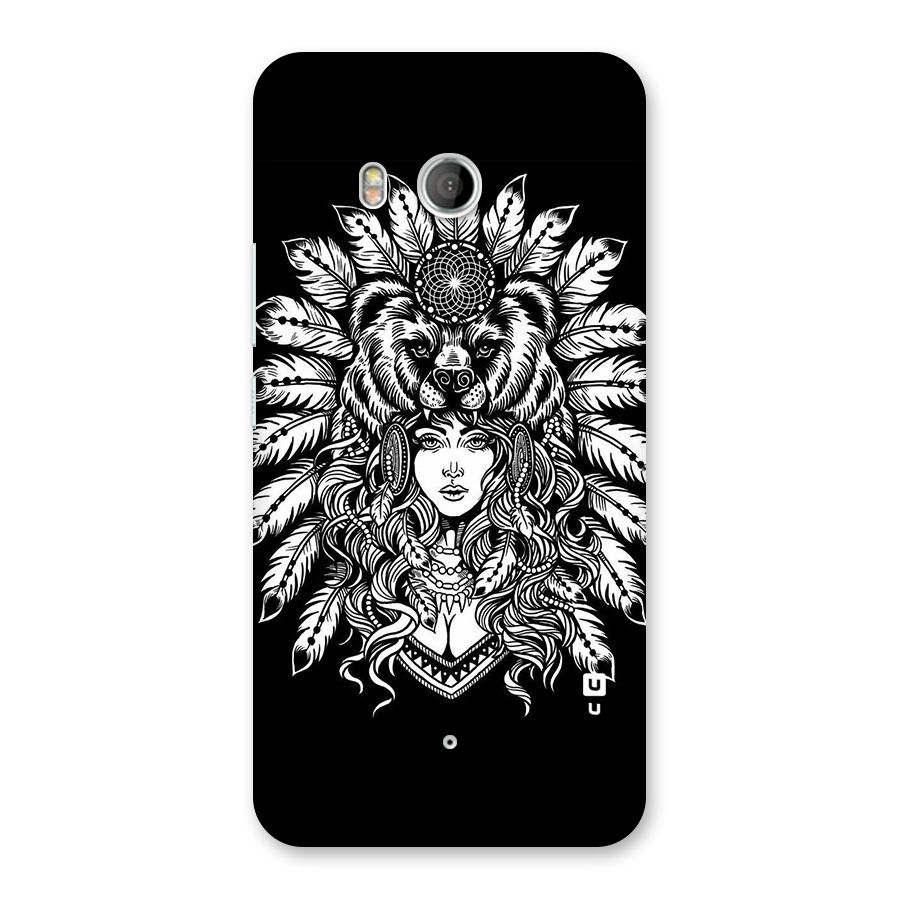 Girl Pattern Art Back Case for HTC U11