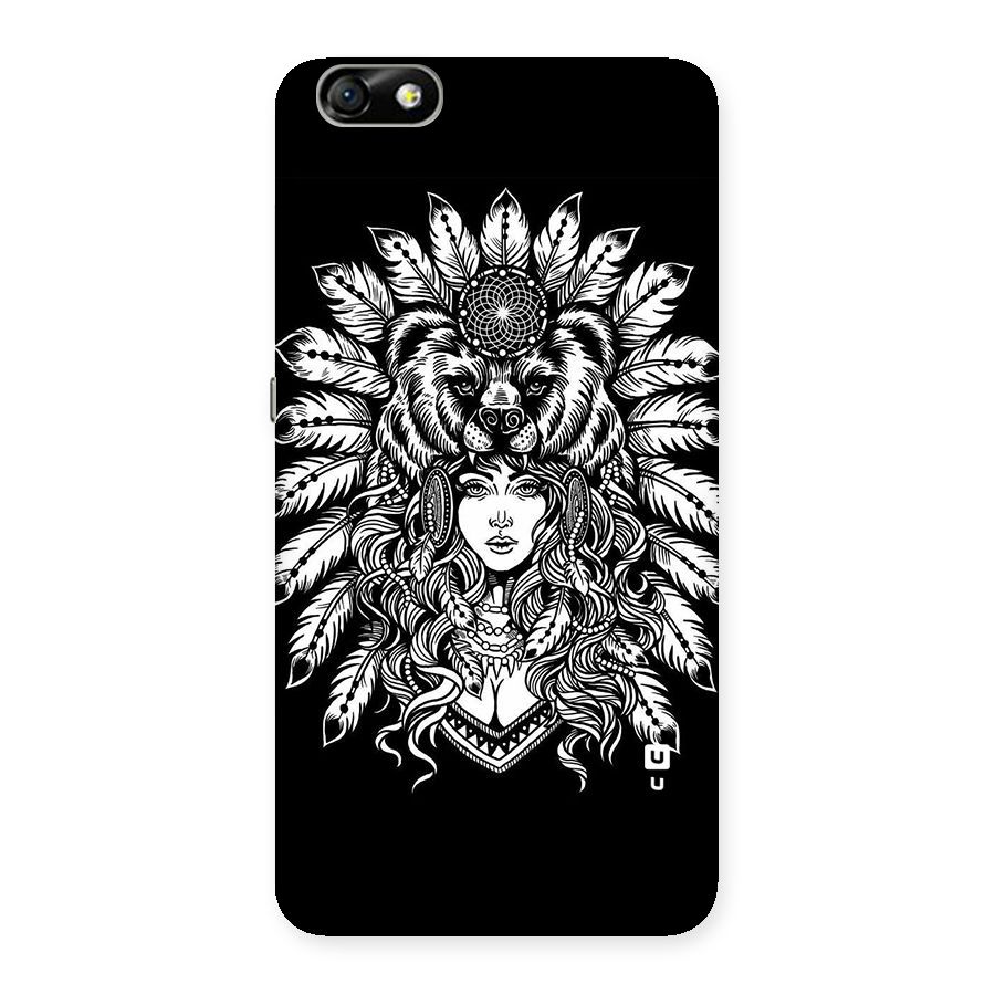 Girl Pattern Art Back Case for Honor 4X