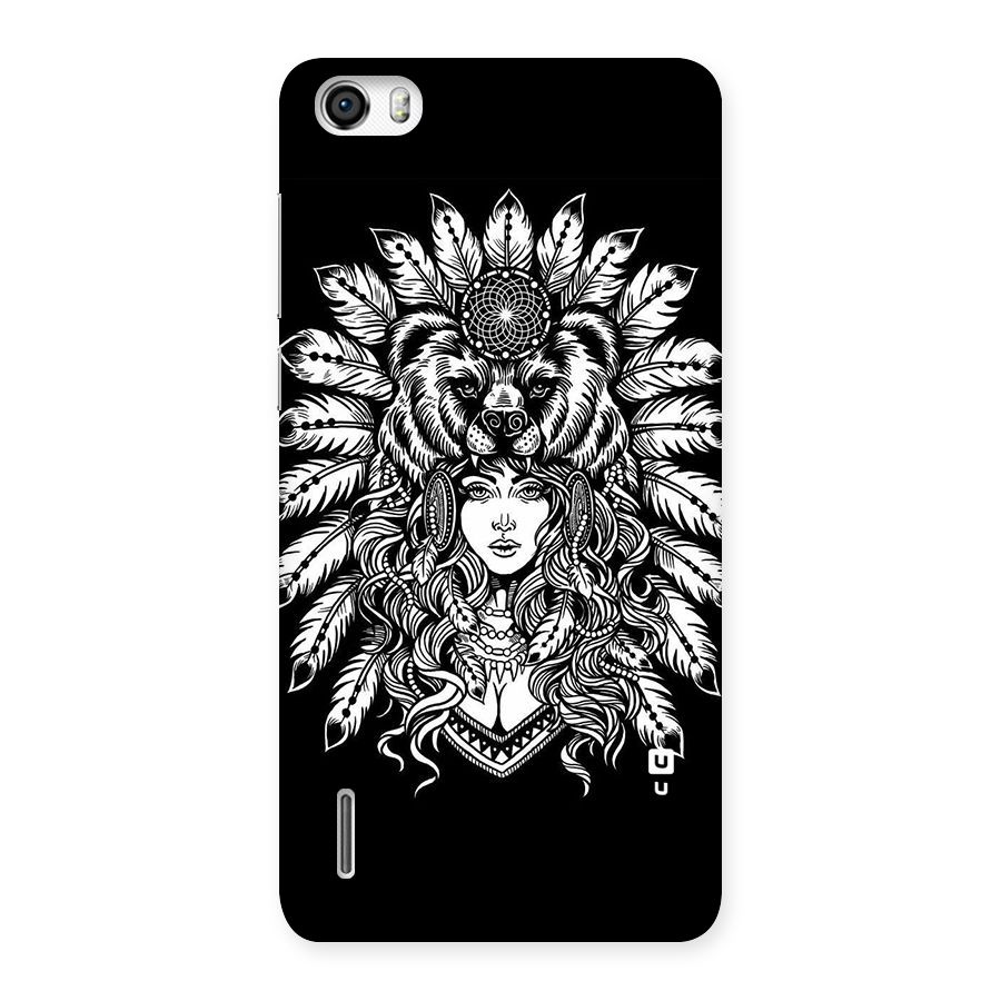Girl Pattern Art Back Case for Honor 6