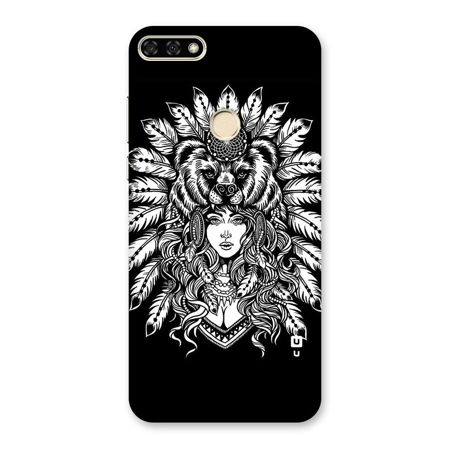 Girl Pattern Art Back Case for Honor 7A
