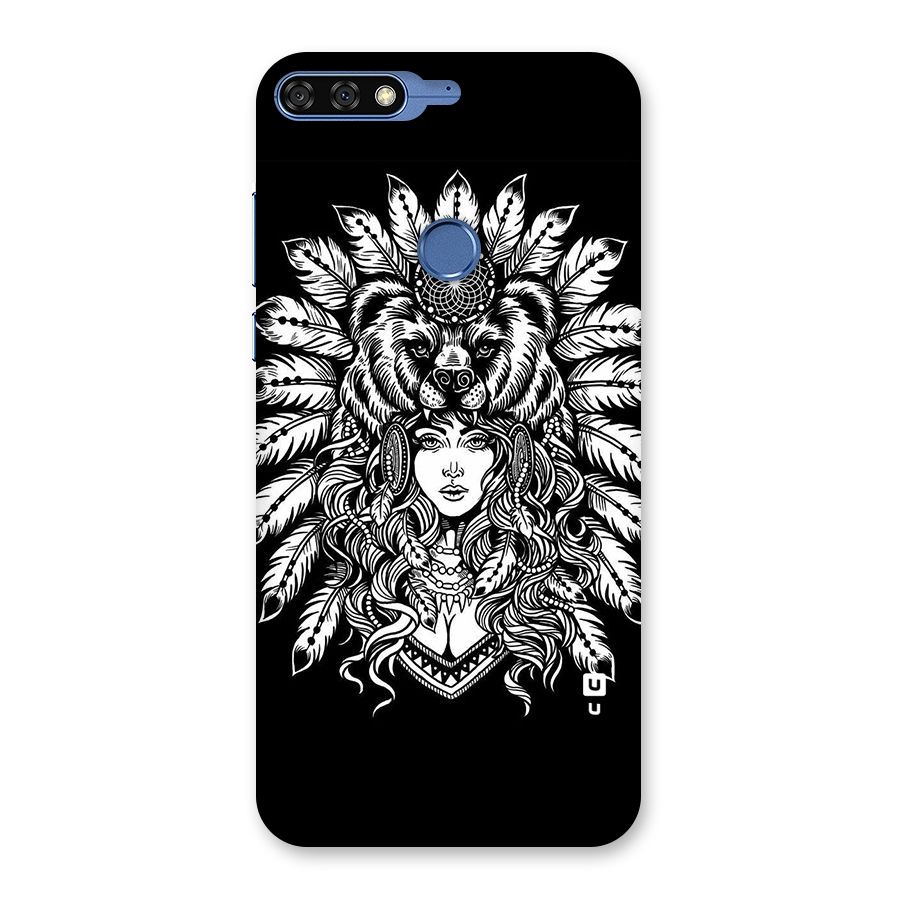 Girl Pattern Art Back Case for Honor 7C