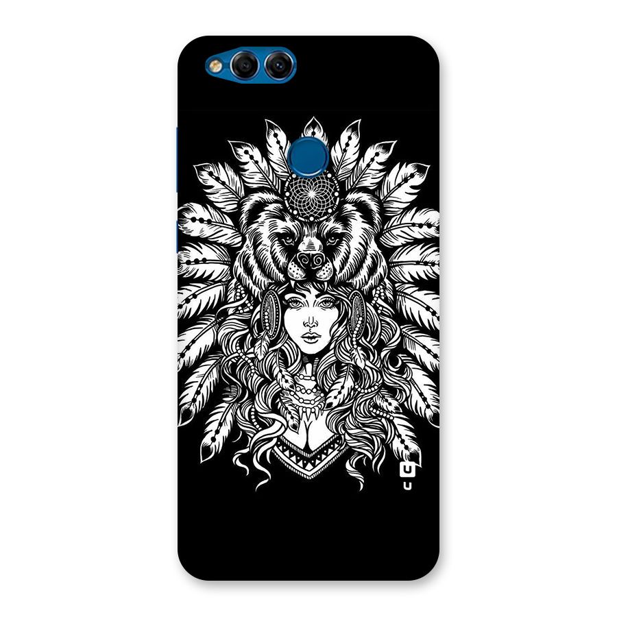Girl Pattern Art Back Case for Honor 7X