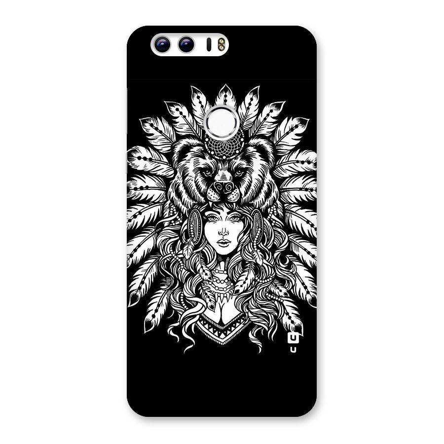 Girl Pattern Art Back Case for Honor 8
