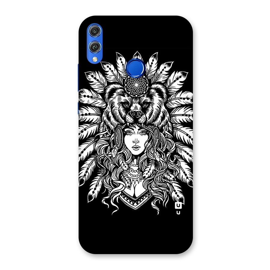 Girl Pattern Art Back Case for Honor 8X