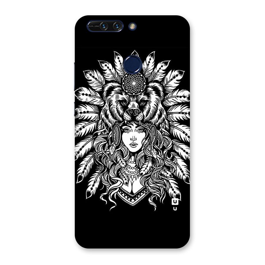Girl Pattern Art Back Case for Honor 8 Pro