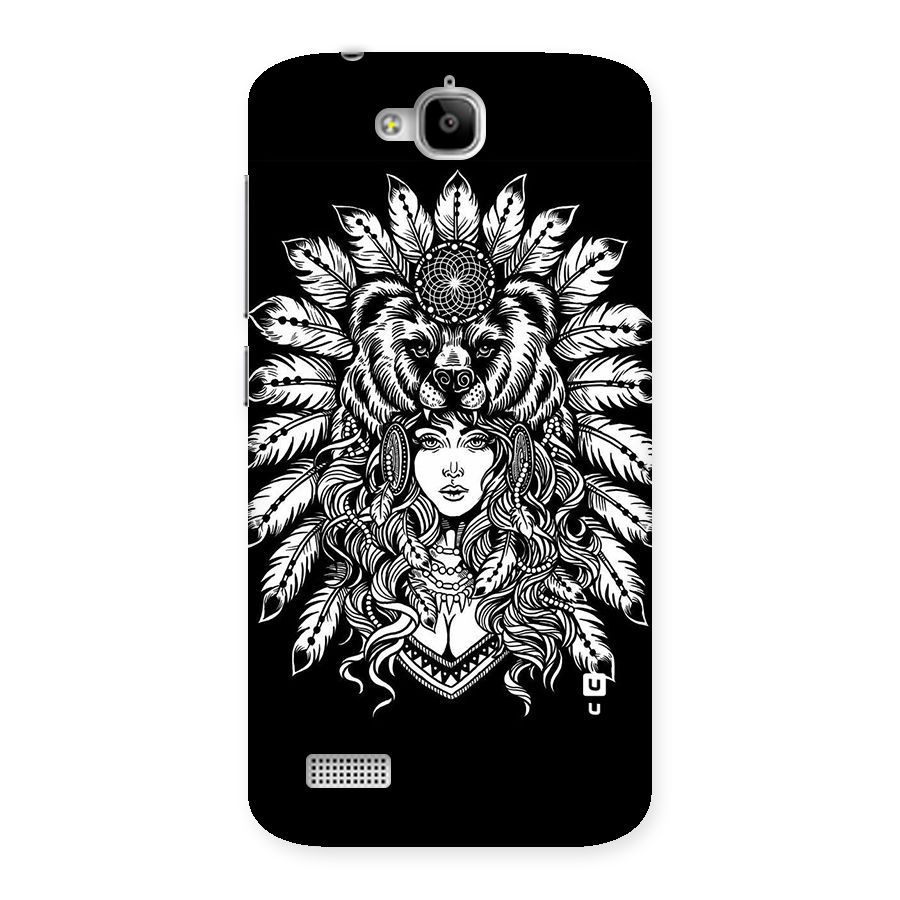 Girl Pattern Art Back Case for Honor Holly
