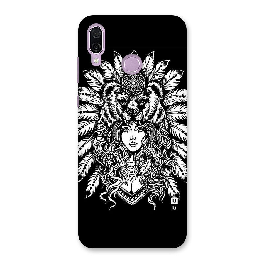 Girl Pattern Art Back Case for Honor Play
