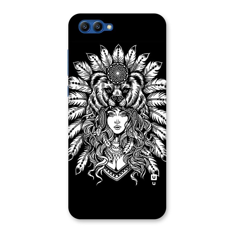 Girl Pattern Art Back Case for Honor View 10