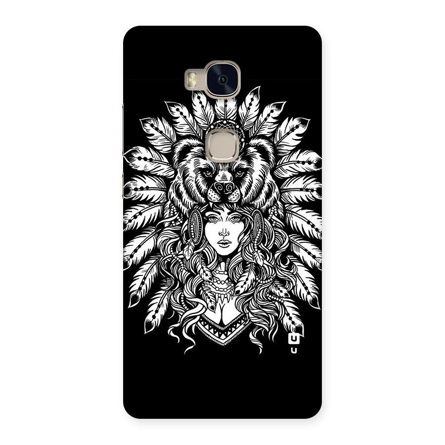 Girl Pattern Art Back Case for Huawei Honor 5X