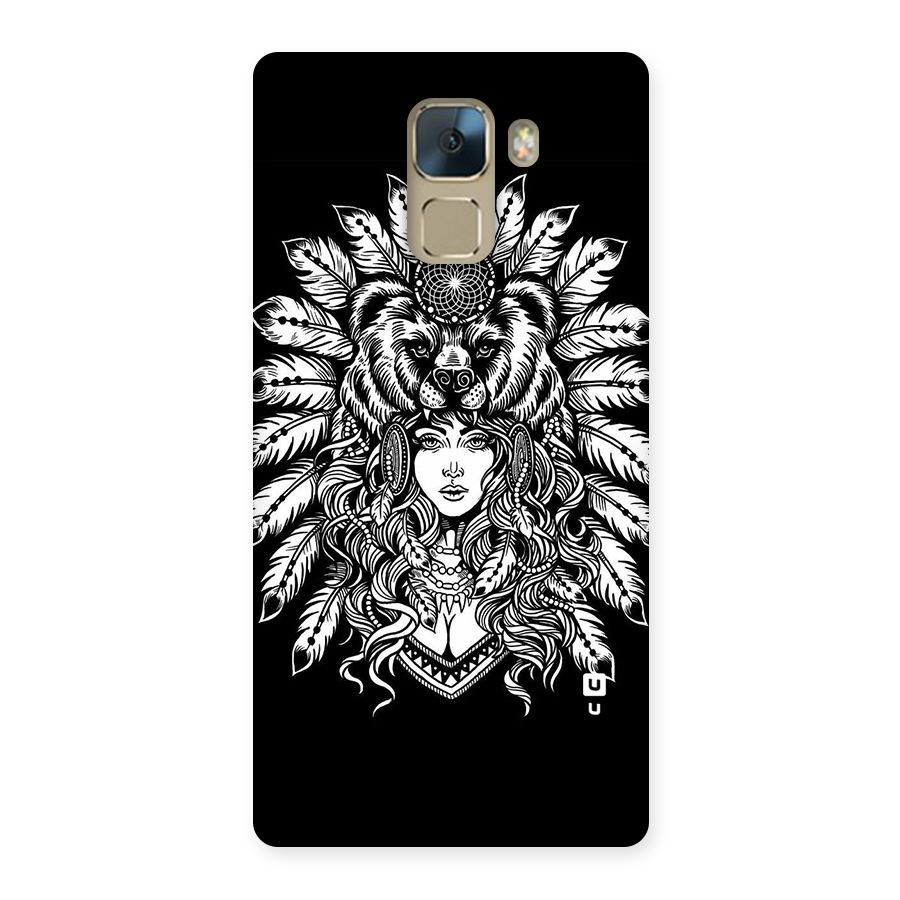 Girl Pattern Art Back Case for Huawei Honor 7