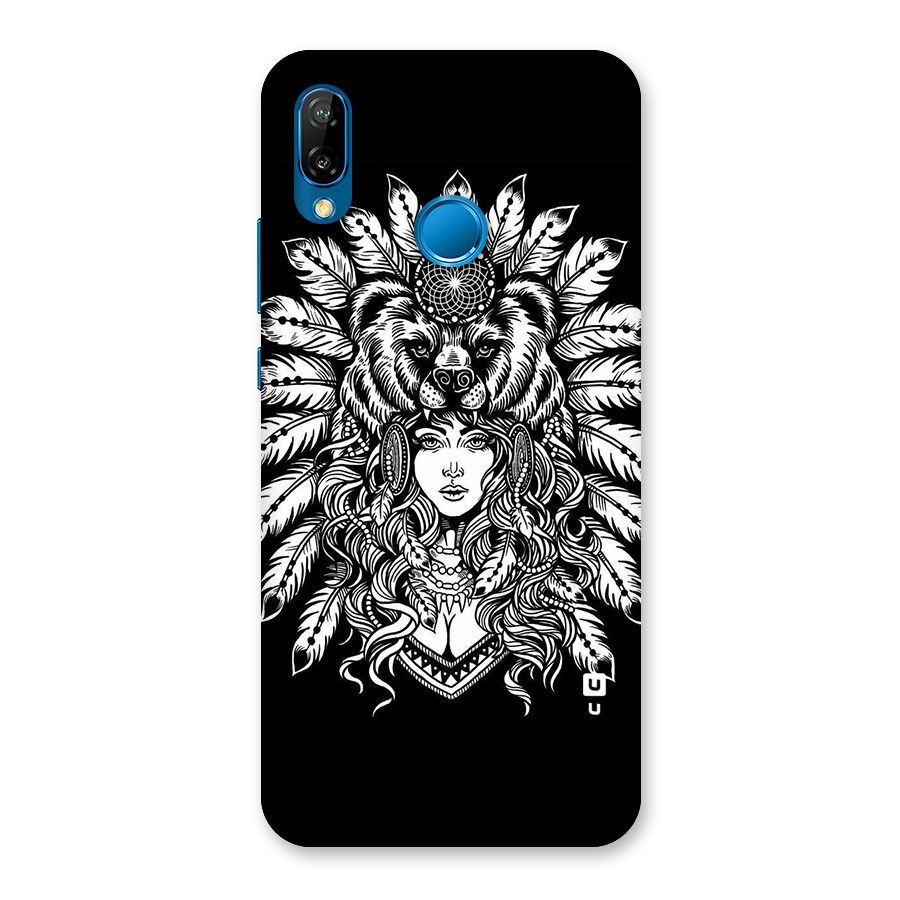 Girl Pattern Art Back Case for Huawei P20 Lite