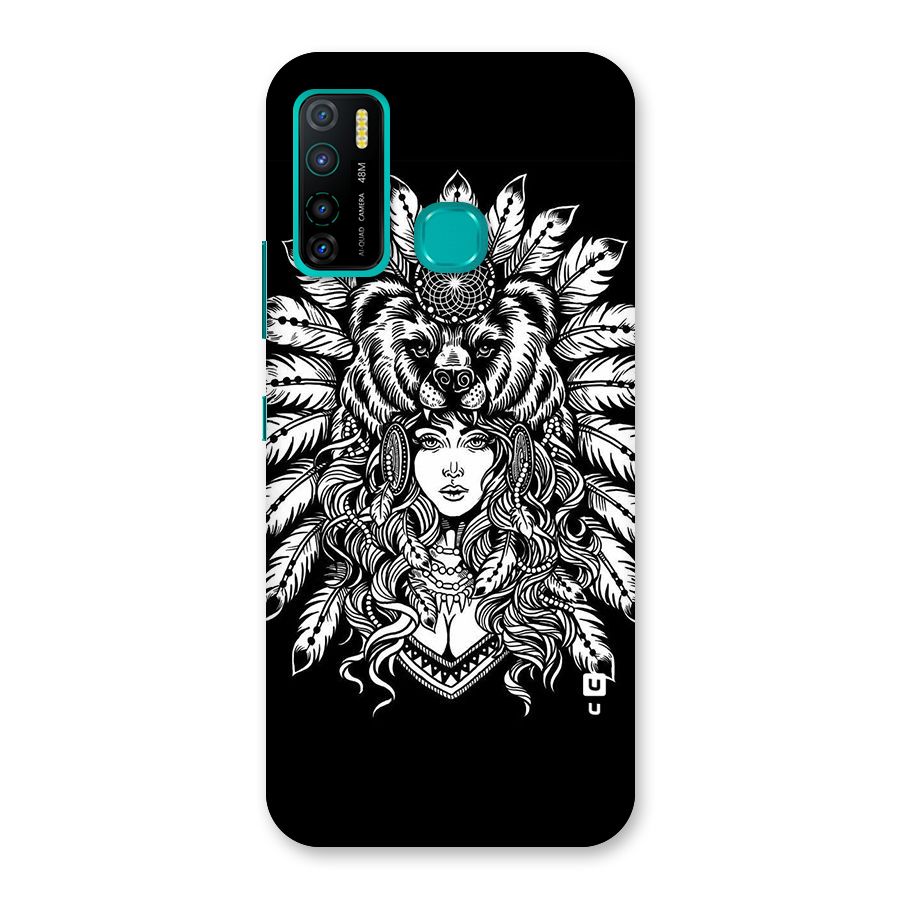 Girl Pattern Art Back Case for Infinix Hot 9 Pro