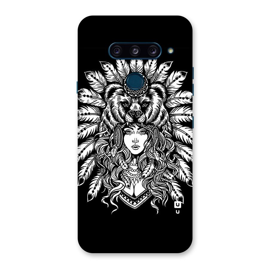 Girl Pattern Art Back Case for LG  V40 ThinQ