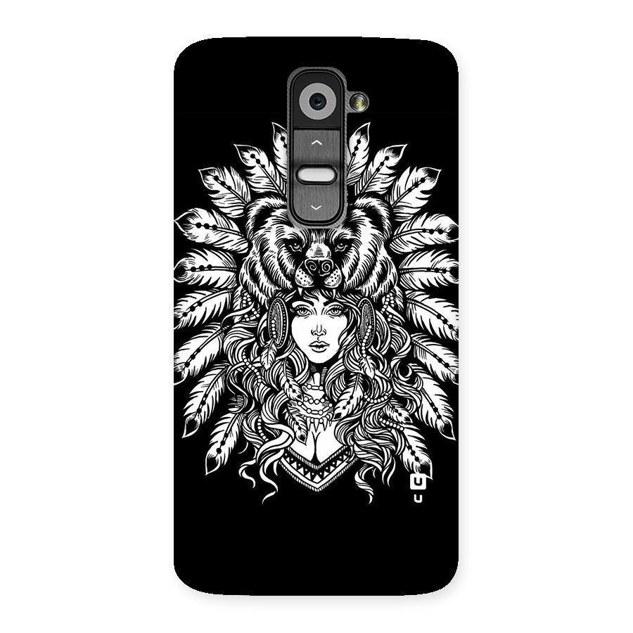 Girl Pattern Art Back Case for LG G2