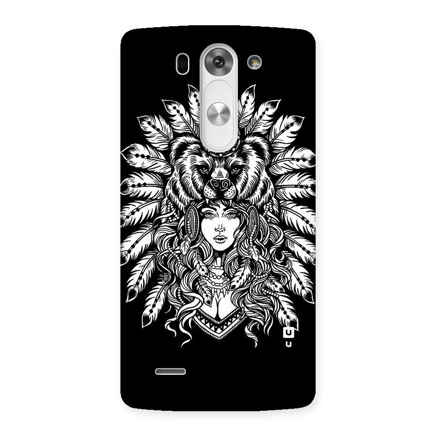 Girl Pattern Art Back Case for LG G3 Beat