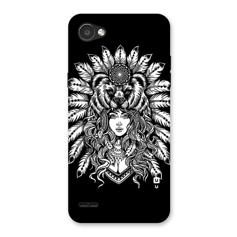 Girl Pattern Art Back Case for LG Q6
