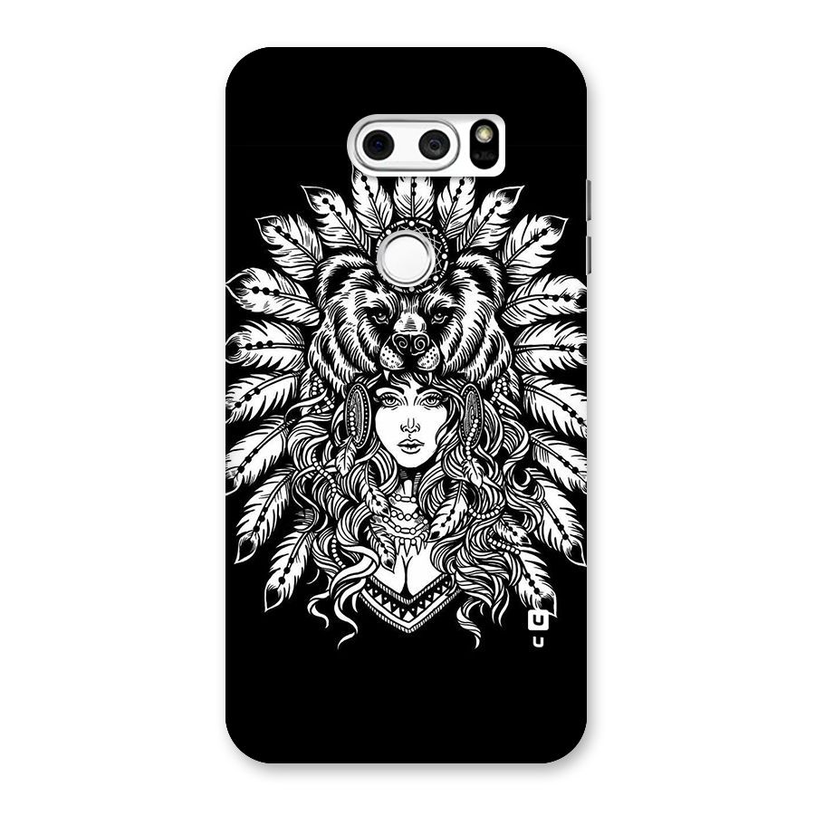 Girl Pattern Art Back Case for LG V30