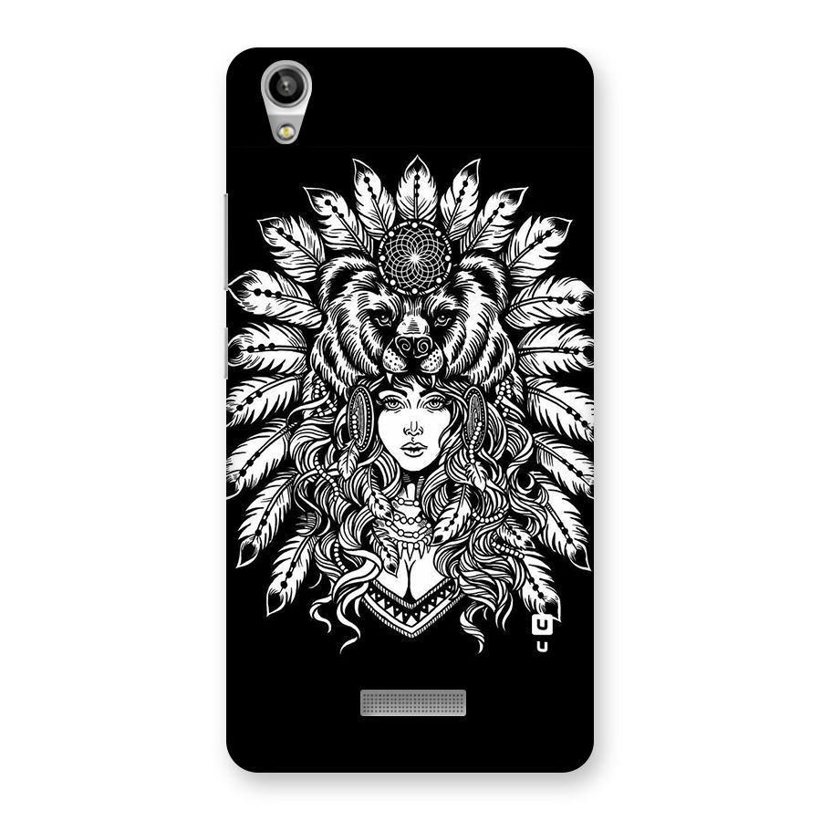 Girl Pattern Art Back Case for Lava-Pixel-V1