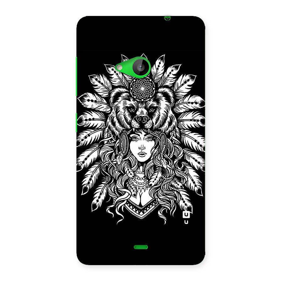 Girl Pattern Art Back Case for Lumia 535