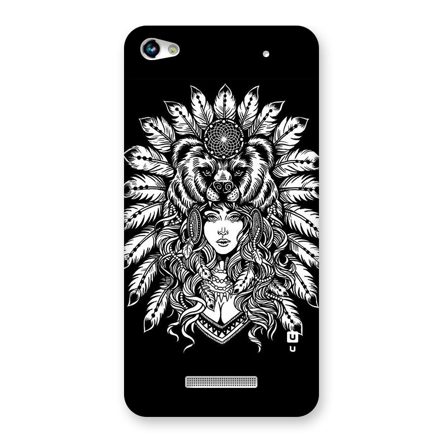 Girl Pattern Art Back Case for Micromax Hue 2