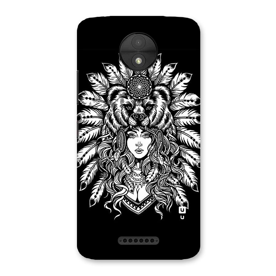Girl Pattern Art Back Case for Moto C