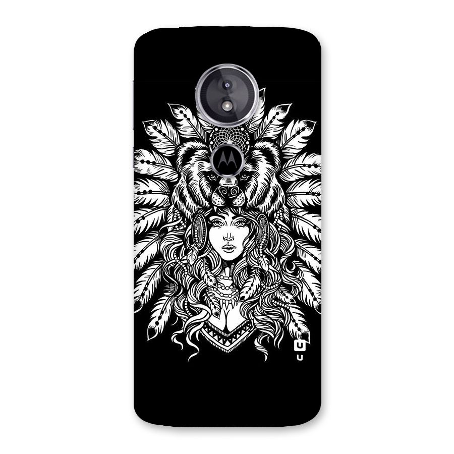 Girl Pattern Art Back Case for Moto E5
