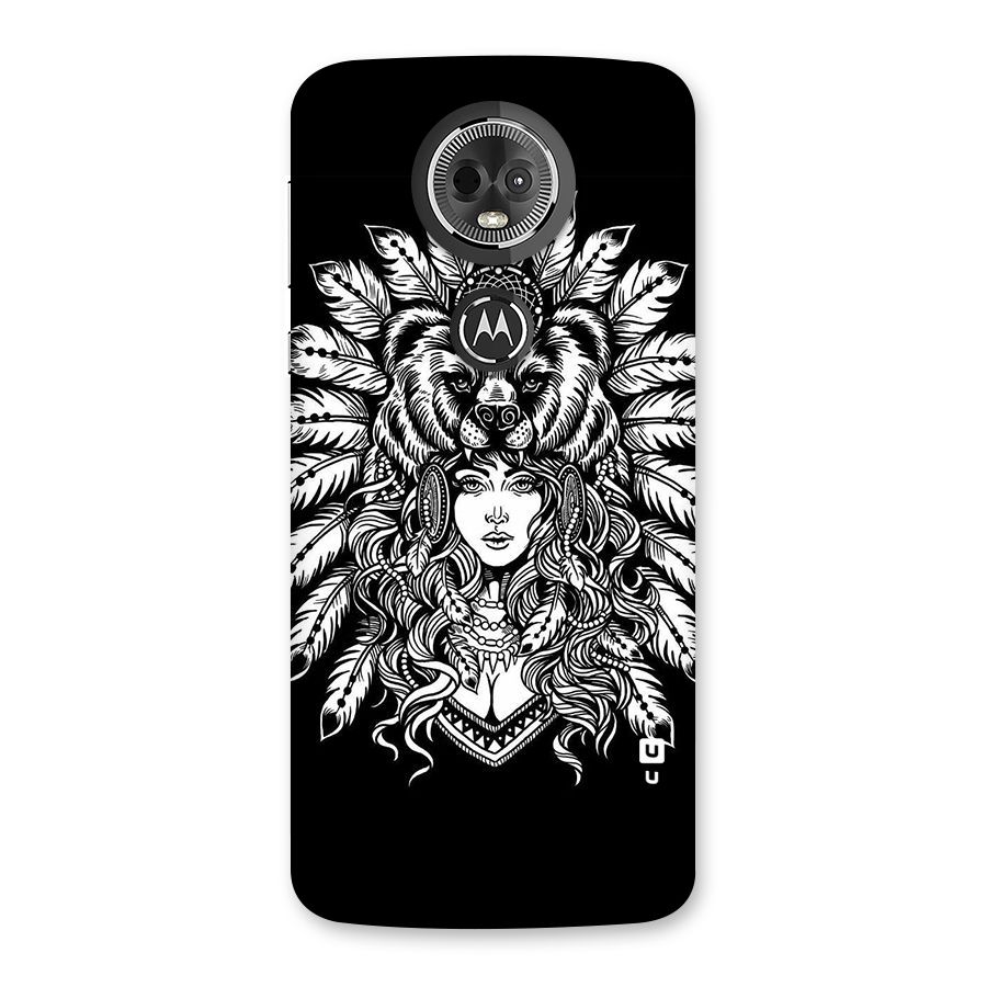 Girl Pattern Art Back Case for Moto E5 Plus