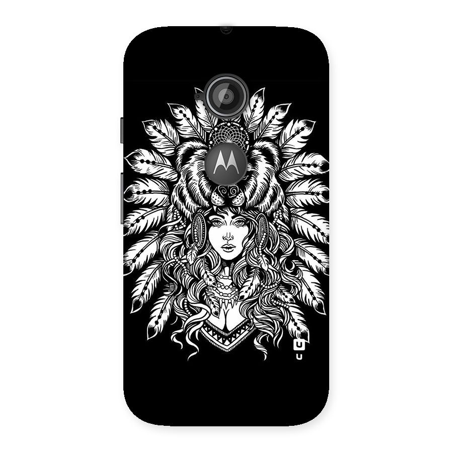 Girl Pattern Art Back Case for Moto E 2nd Gen