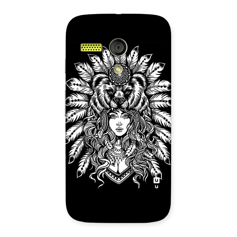 Girl Pattern Art Back Case for Moto G