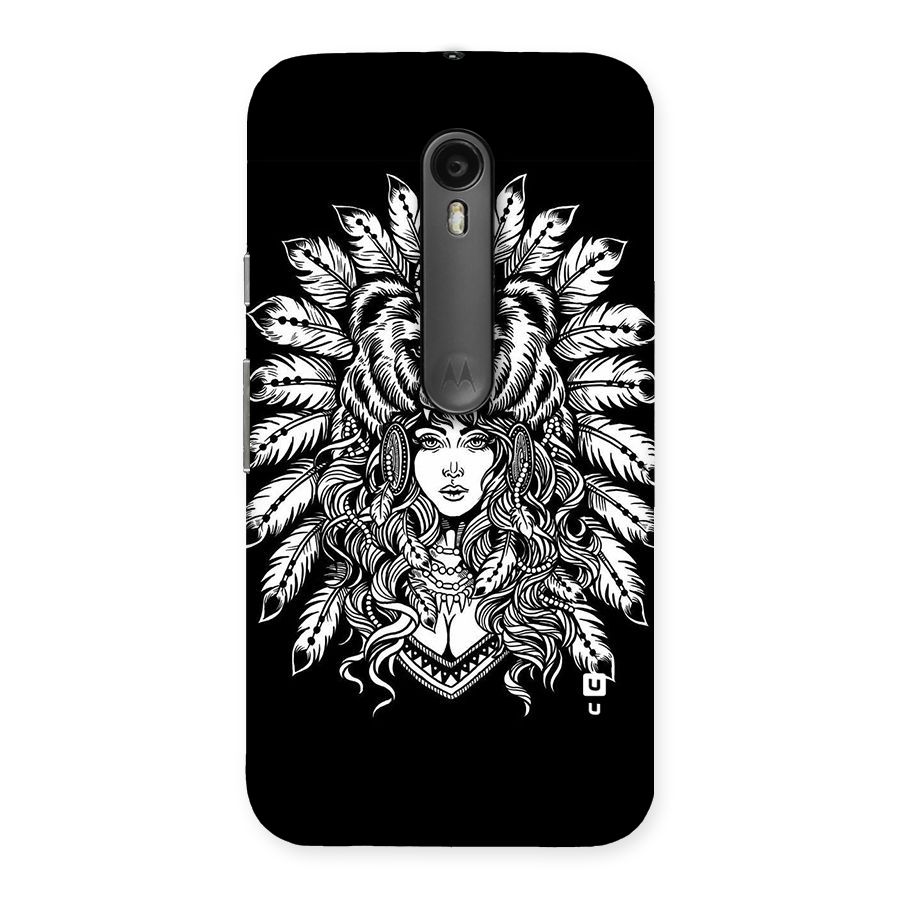 Girl Pattern Art Back Case for Moto G3