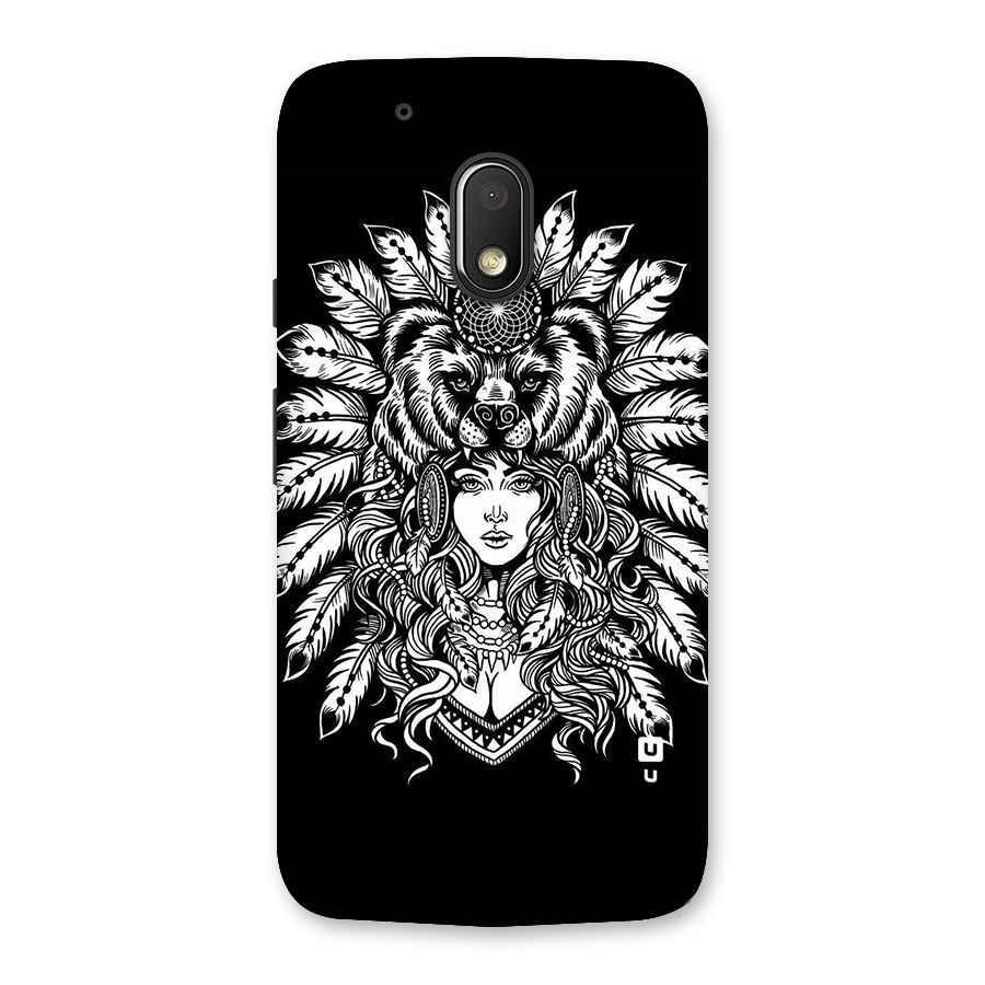 Girl Pattern Art Back Case for Moto G4 Play