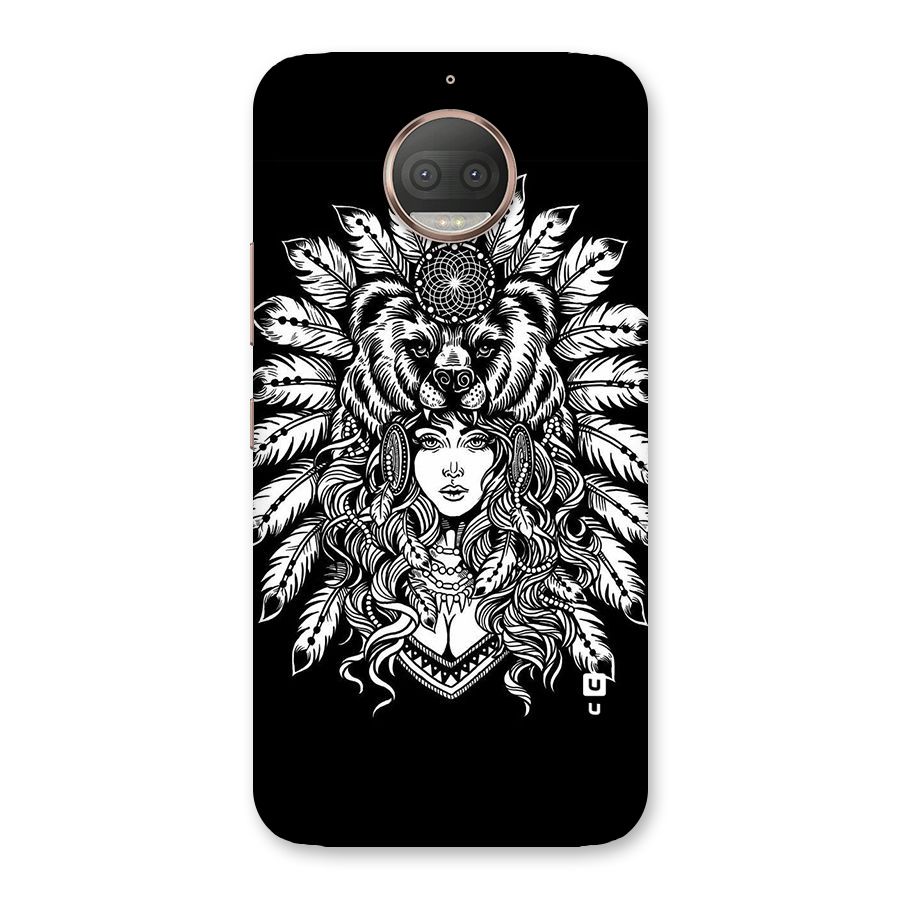 Girl Pattern Art Back Case for Moto G5s Plus
