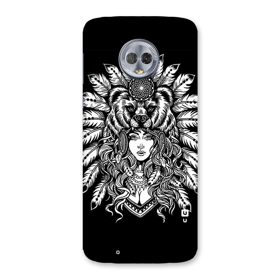 Girl Pattern Art Back Case for Moto G6