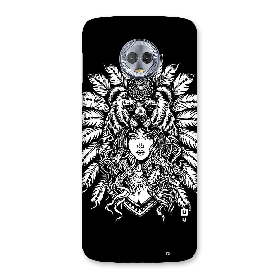 Girl Pattern Art Back Case for Moto G6 Plus