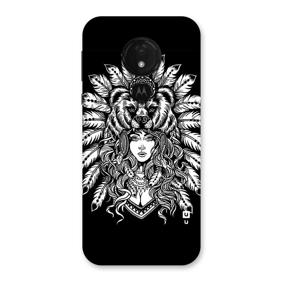 Girl Pattern Art Back Case for Moto G7 Power