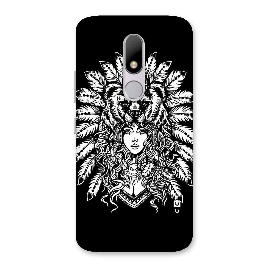 Girl Pattern Art Back Case for Moto M