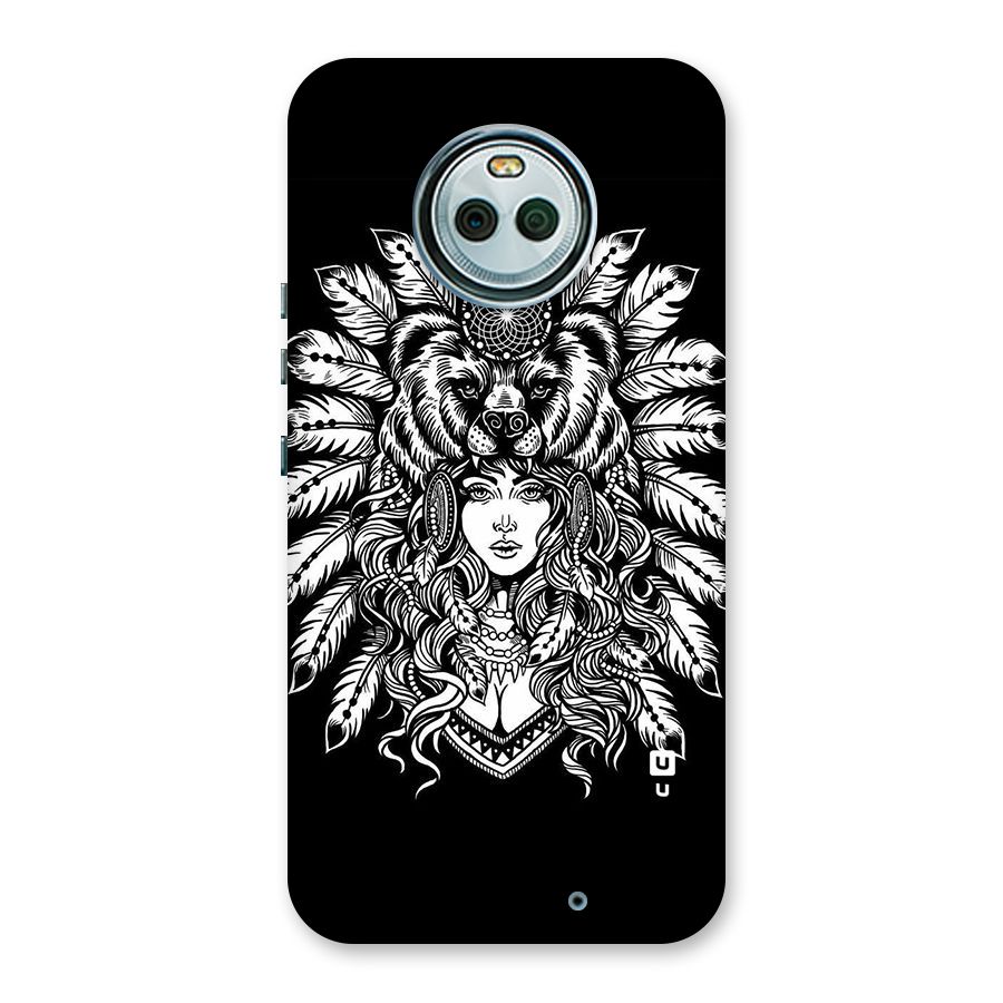 Girl Pattern Art Back Case for Moto X4