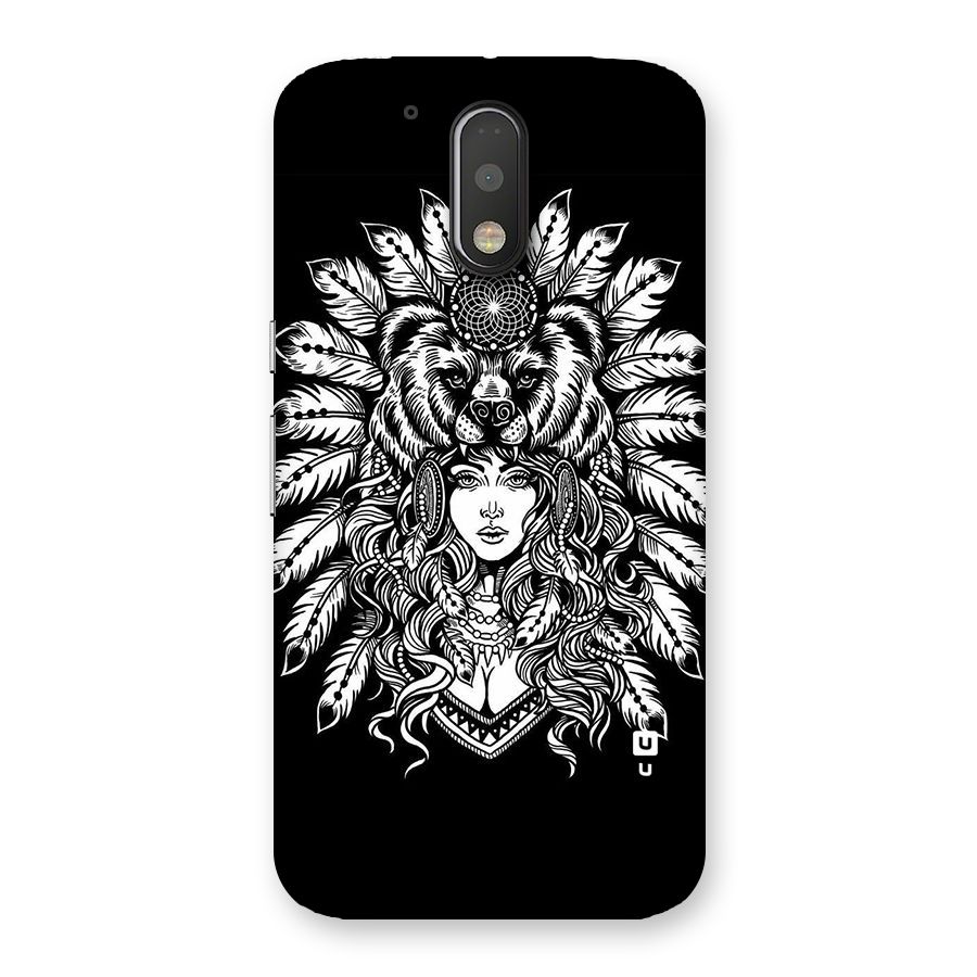 Girl Pattern Art Back Case for Motorola Moto G4