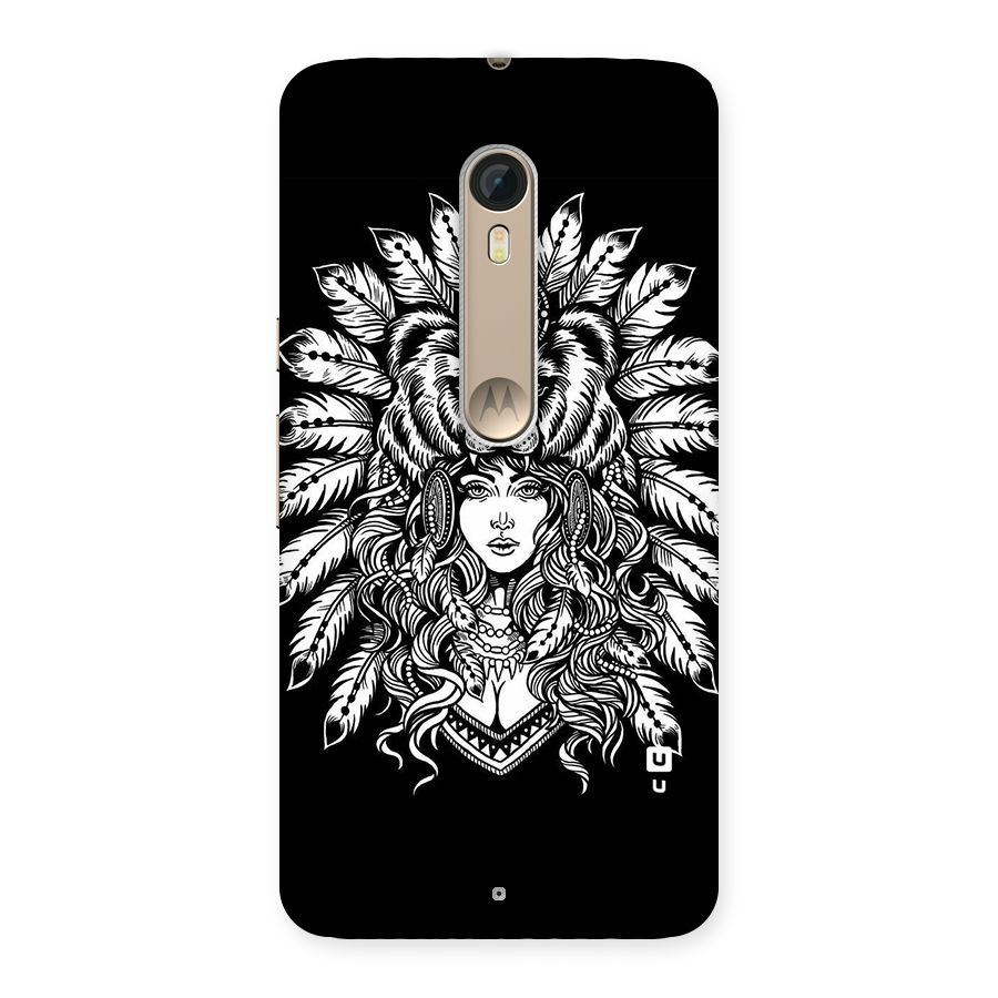 Girl Pattern Art Back Case for Motorola Moto X Style