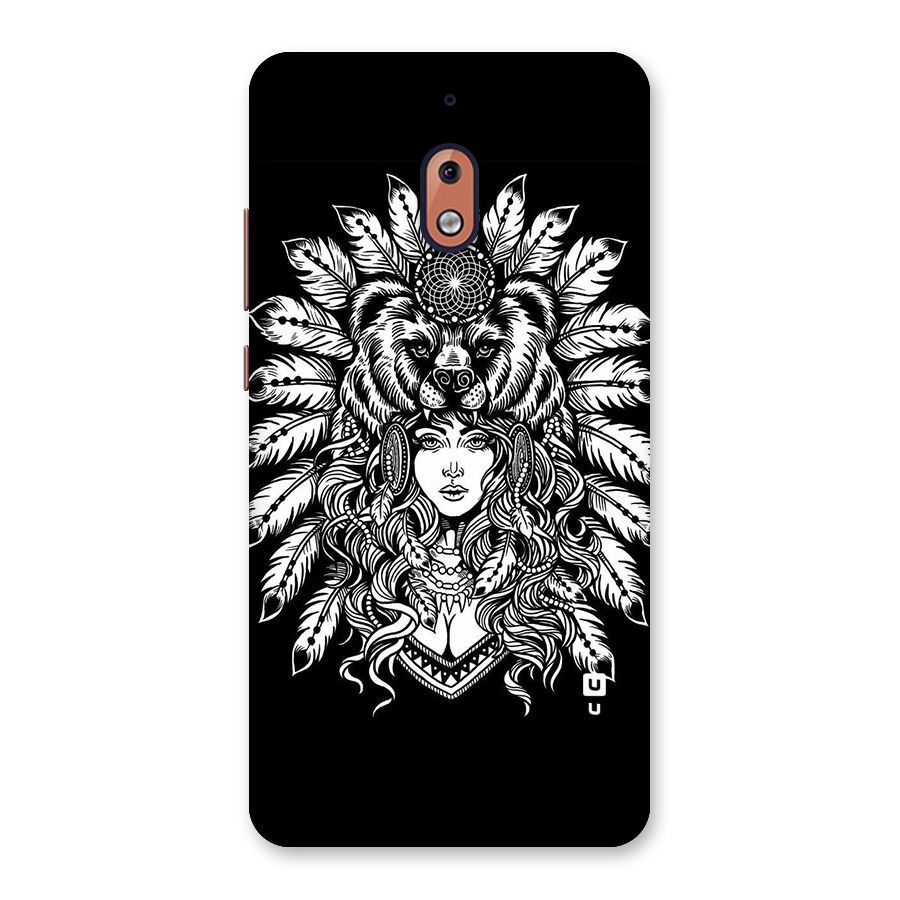 Girl Pattern Art Back Case for Nokia 2.1