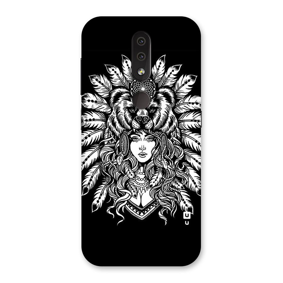 Girl Pattern Art Back Case for Nokia 4.2