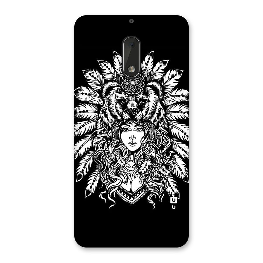 Girl Pattern Art Back Case for Nokia 6