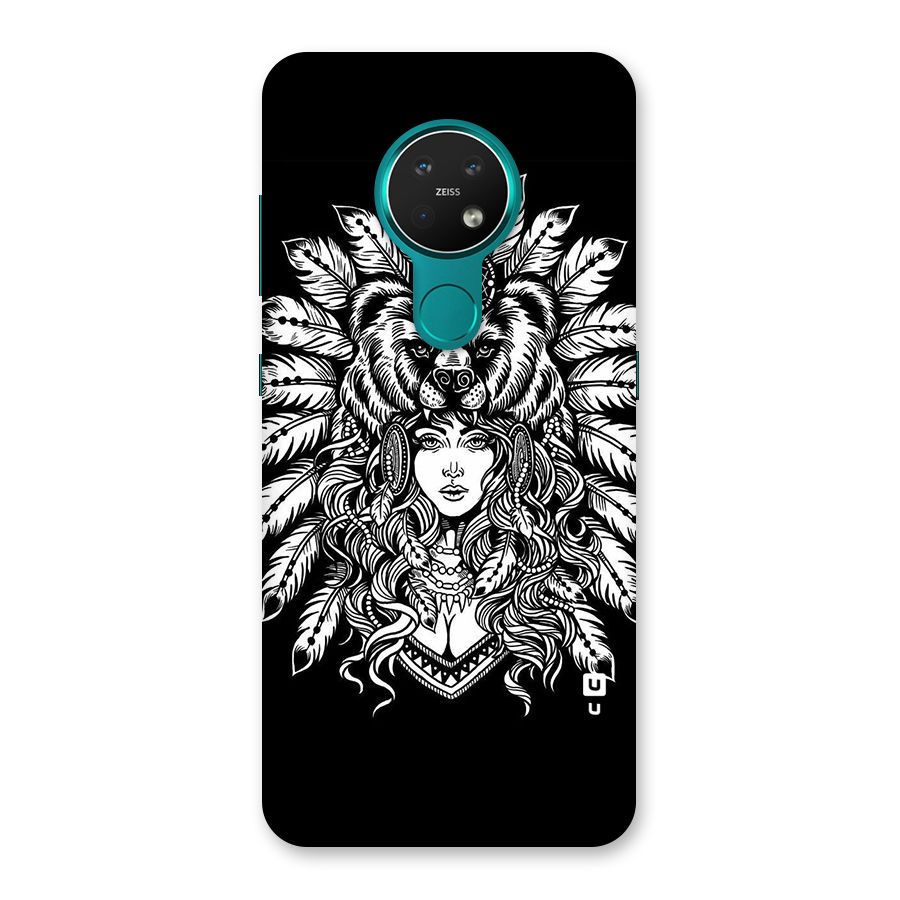 Girl Pattern Art Back Case for Nokia 7.2