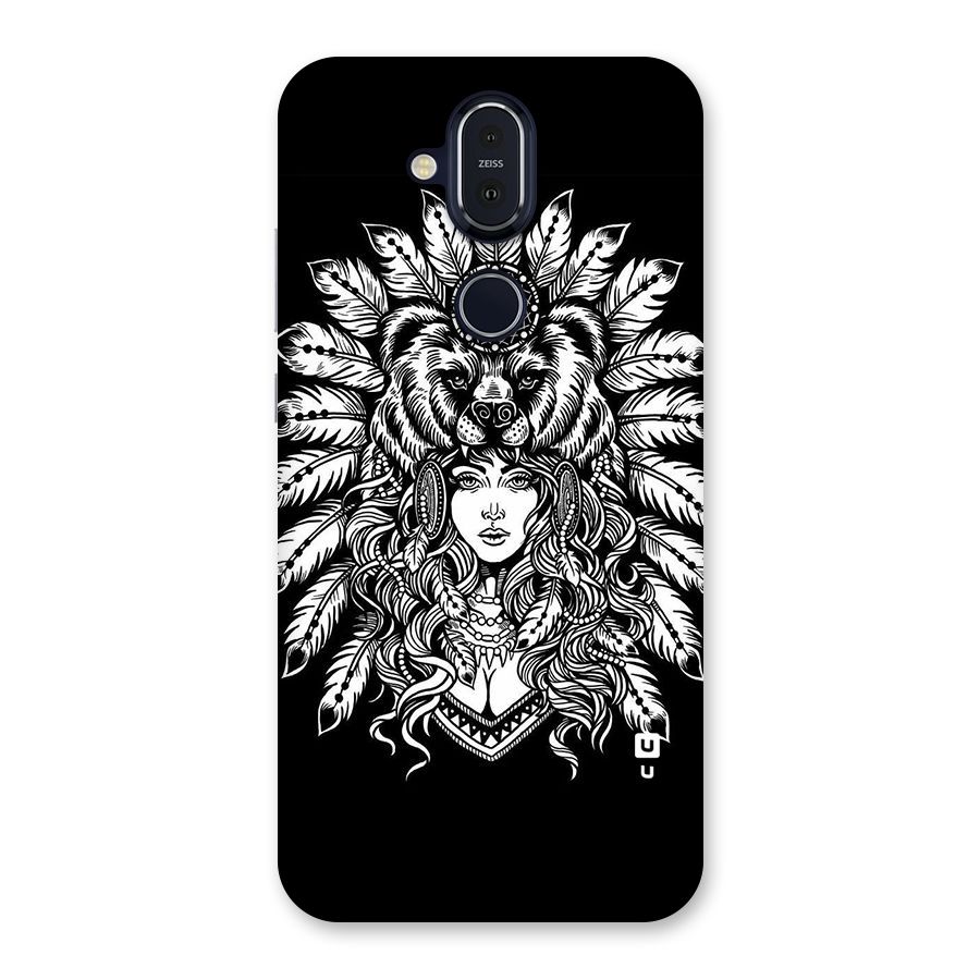 Girl Pattern Art Back Case for Nokia 8.1