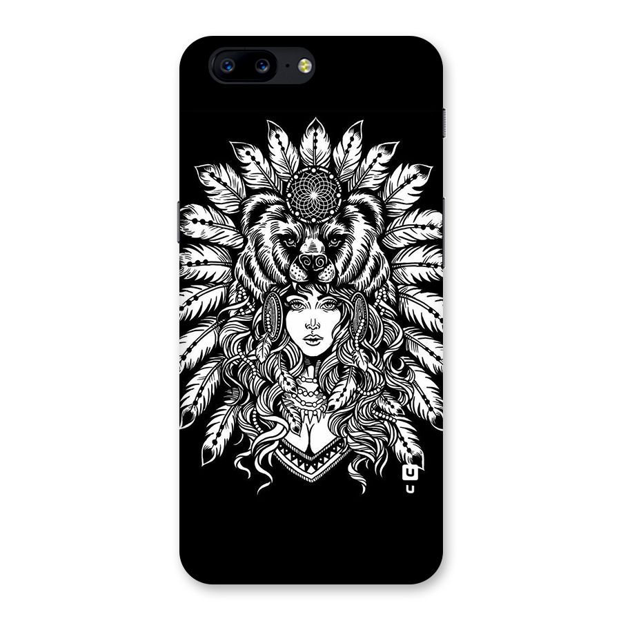 Girl Pattern Art Back Case for OnePlus 5